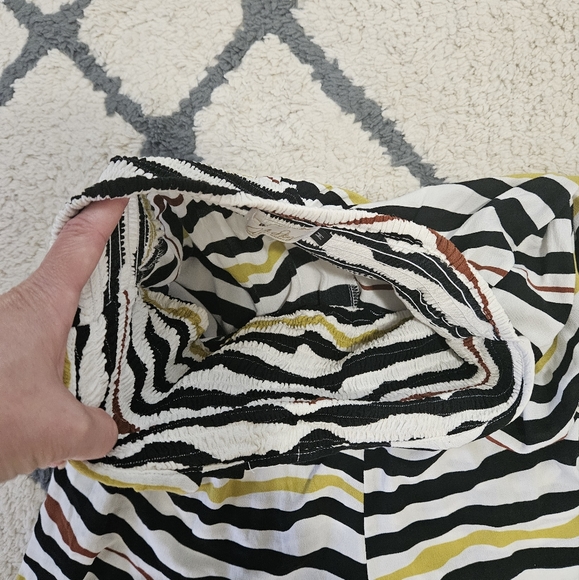 Ava Sky Wide Legged Wave Breaks Striped Pants Size M - Picture 10 of 11